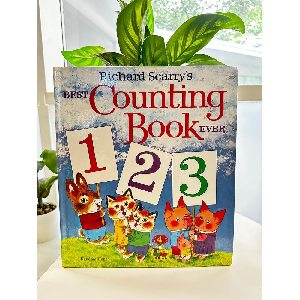 Richard Scarry 1975 Best Counting Book Ever • Vintage Kids‎ Learning Hardcover